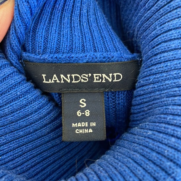 Lands End 100% cotton turtleneck sweater - Picture 2 of 4